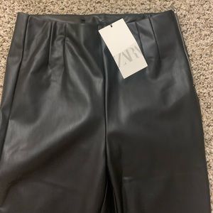 Zara Faux leather pants